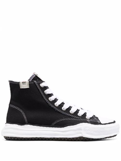 Black/white cotton logo patch sneakers Mihara Yasuhiro | A01FW701BLACK